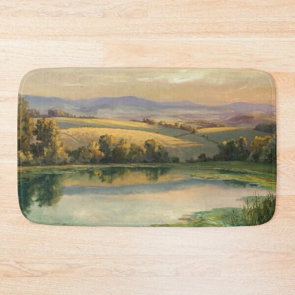 Item preview, French Idyllic Countryside Landscape at Dawn. Art By Carraann  designed and sold by CARRAANN.