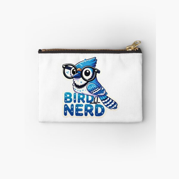 Item preview, Bird Nerd Blue Jay with glasses designed and sold by BrinaandPops.