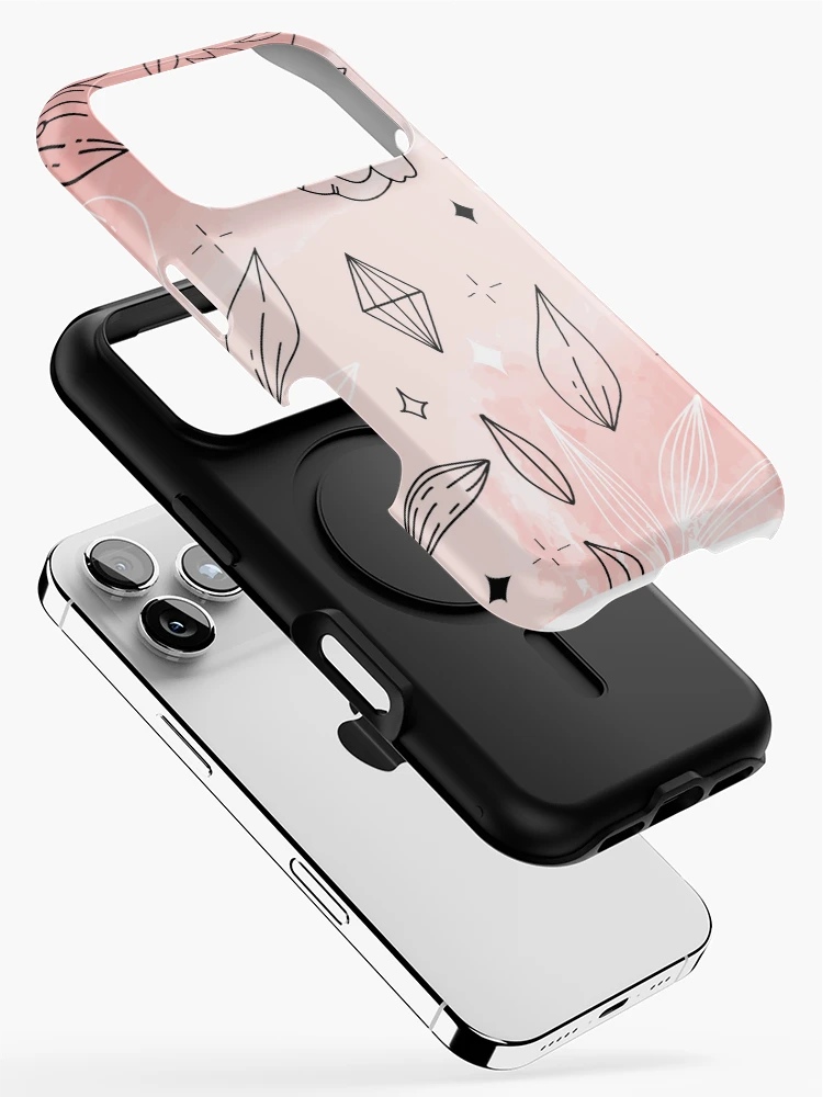 Thumbnail 2 of 4, iPhone Case, Pink Flower Background designed and sold by TrueMotion.