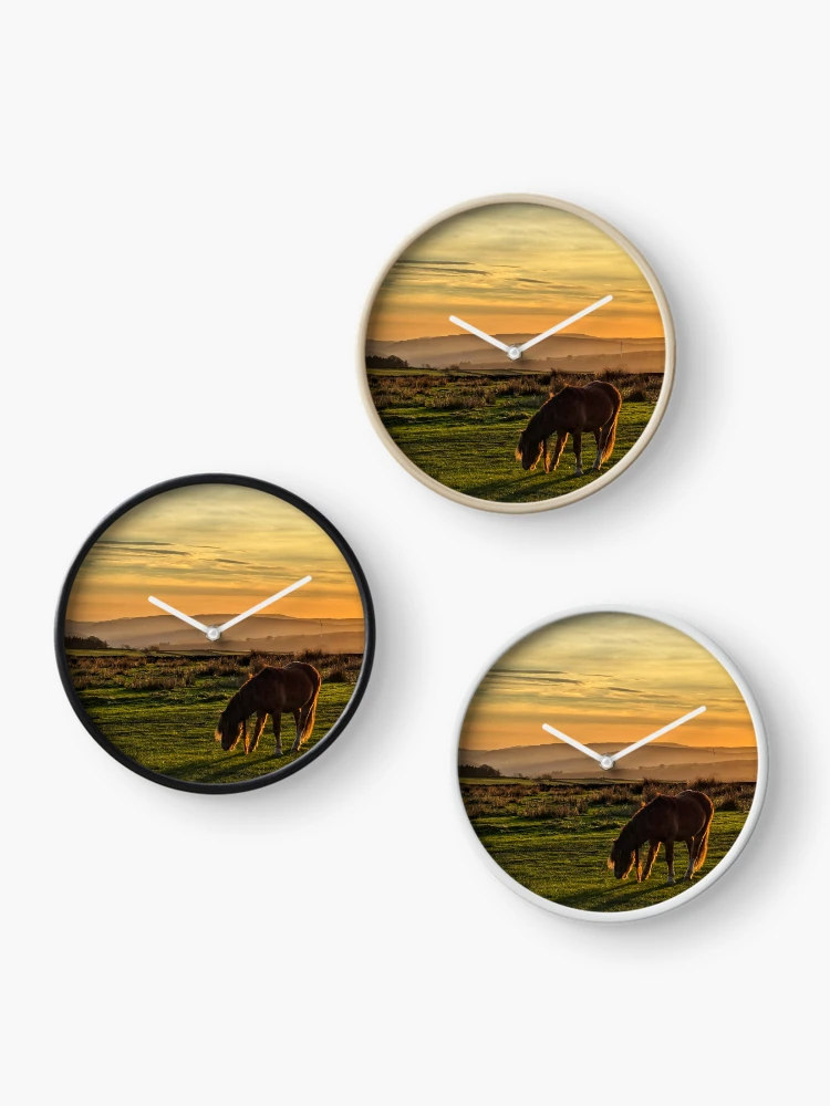 Thumbnail 3 of 4, Clock, Golden Hour  designed and sold by ellenmpics.