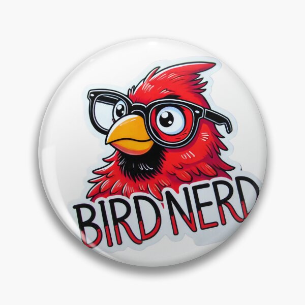 Item preview, Bird Nerd Red Cardinal with glasses designed and sold by BrinaandPops.