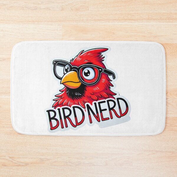Item preview, Bird Nerd Red Cardinal with glasses designed and sold by BrinaandPops.