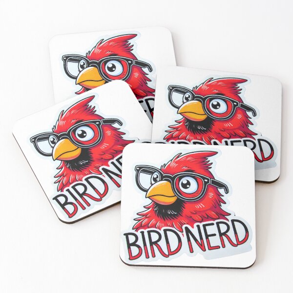 Item preview, Bird Nerd Red Cardinal with glasses designed and sold by BrinaandPops.