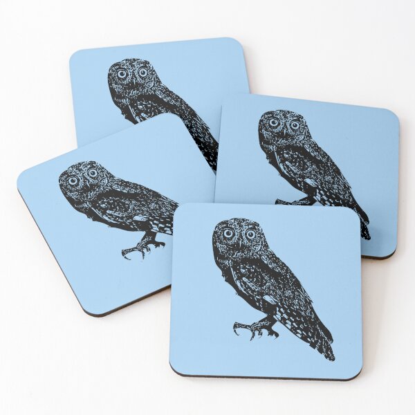 Item preview, Eurasian Scops-Owl Black Design  designed and sold by designsasstultd.