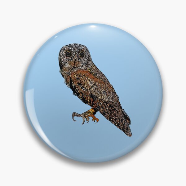 Item preview, Eurasian Scops-Owl Black Alternate Design  designed and sold by designsasstultd.