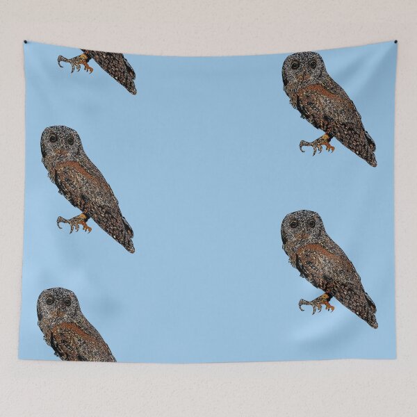 Item preview, Eurasian Scops-Owl Black Alternate Design  designed and sold by designsasstultd.