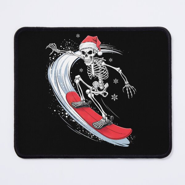 Item preview, Santa sceleton on snowboard designed and sold by Dot1001.
