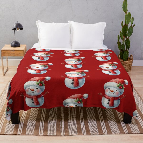 Item preview, Cute Smiling Christmas Snowman in Watercolor designed and sold by GVibezPadel.