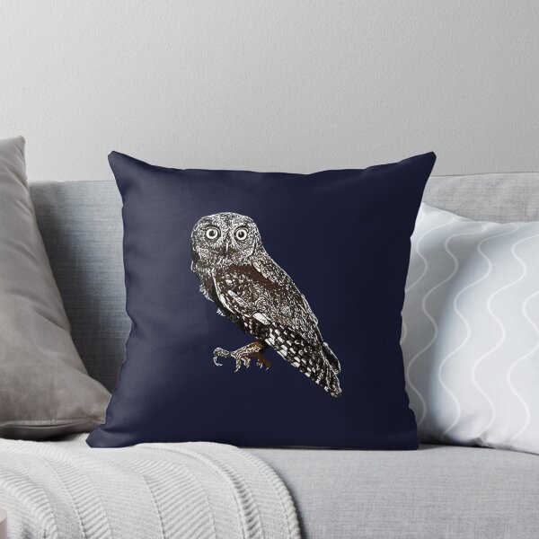 Item preview, Eurasian Scops-Owl White Alternate Design  designed and sold by designsasstultd.