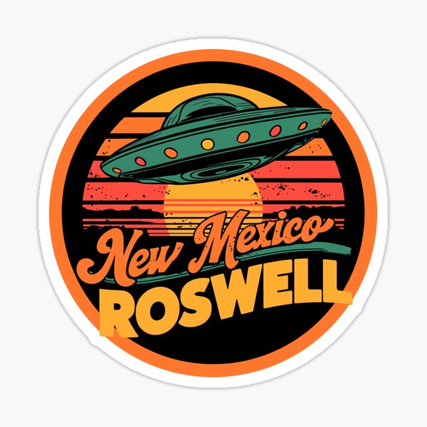 Artikel-Vorschau von Roswell, New Mexico – UFO, designt und verkauft von Traveldrawings.