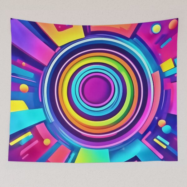 Item preview, Vibrant Psychedelic Vortex Art designed and sold by Health And Fitness Posts e-Store.