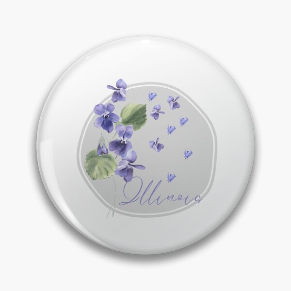 Artikelvorschau, Illinois State Flower Violet Klassisches T-Shirt Aufkleber entworfen und verkauft von ThinkNature!.