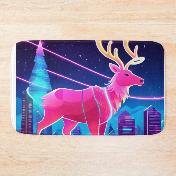 Item preview, Beautiful pink neon reindeer!  designed and sold by Cookbeat.
