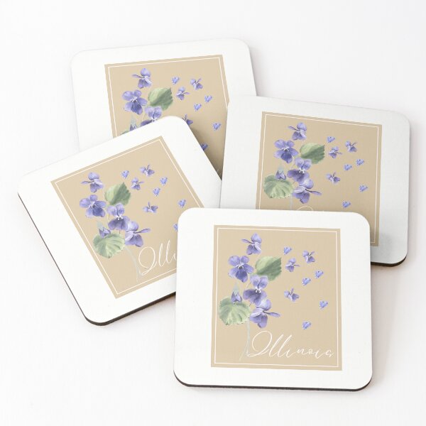 Artikelvorschau, Illinois State Flower Violet Klassisches T-Shirt Aufkleber entworfen und verkauft von ThinkNature!.