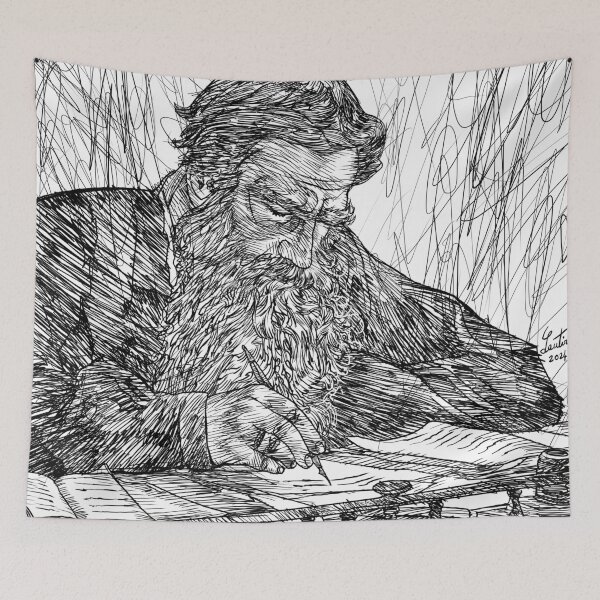 Item preview, LEO TOLSTOY ink portrait .6 designed and sold by lautir.