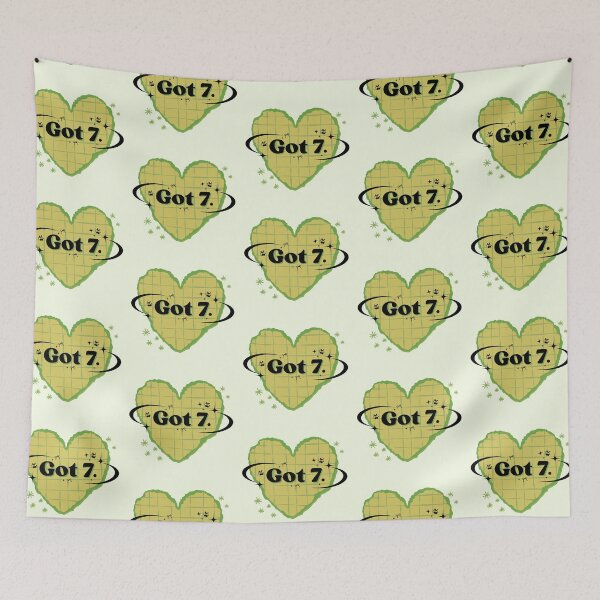 Item preview, GOT7 K-Pop Green Heart Scrapbook Design designed and sold by AJUNICE STUDIO.
