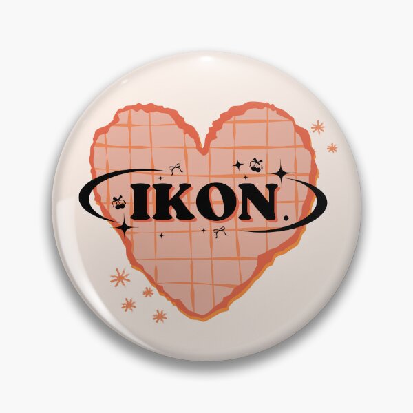 Item preview, iKON K-Pop Pink Peach Heart Scrapbook Design designed and sold by AJUNICE STUDIO.