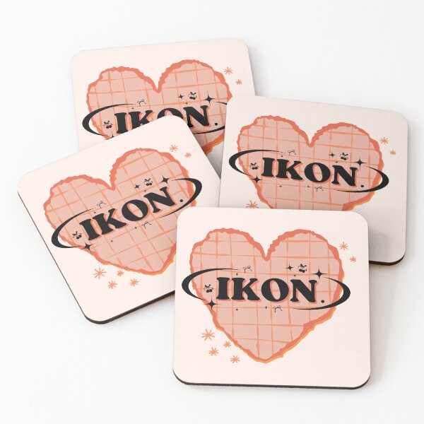 Item preview, iKON K-Pop Pink Peach Heart Scrapbook Design designed and sold by AJUNICE STUDIO.