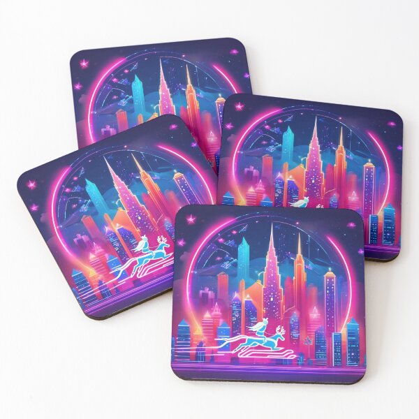 Item preview, Neon Christmass City designed and sold by Cookbeat.