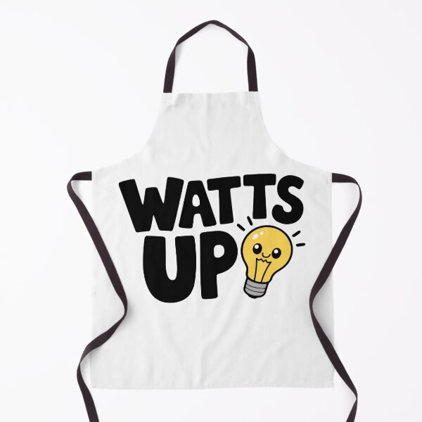 Item preview, Watts Up! Cute Lightbulb Pun designed and sold by PMCreative.
