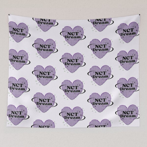 Item preview, NCT DREAM K-Pop Heart Scrapbook Design in Purple designed and sold by AJUNICE STUDIO.