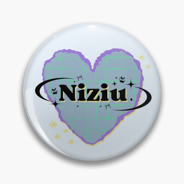 Item preview, NiziU K-Pop Heart Scrapbook Design in Blue Tones designed and sold by AJUNICE STUDIO.