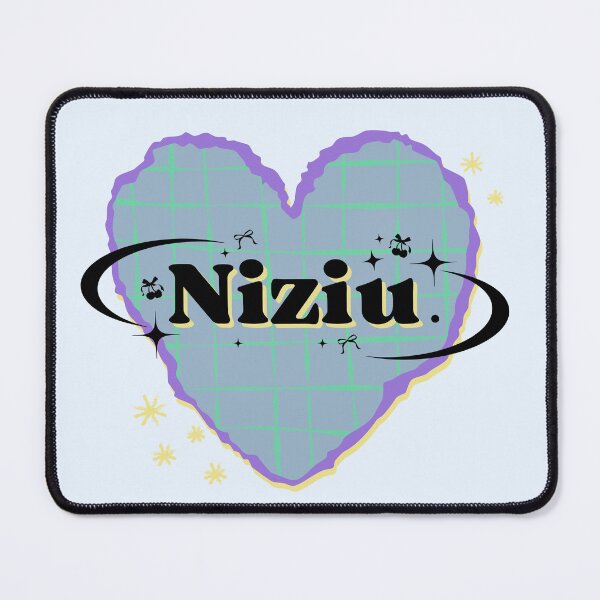 Item preview, NiziU K-Pop Heart Scrapbook Design in Blue Tones designed and sold by AJUNICE STUDIO.