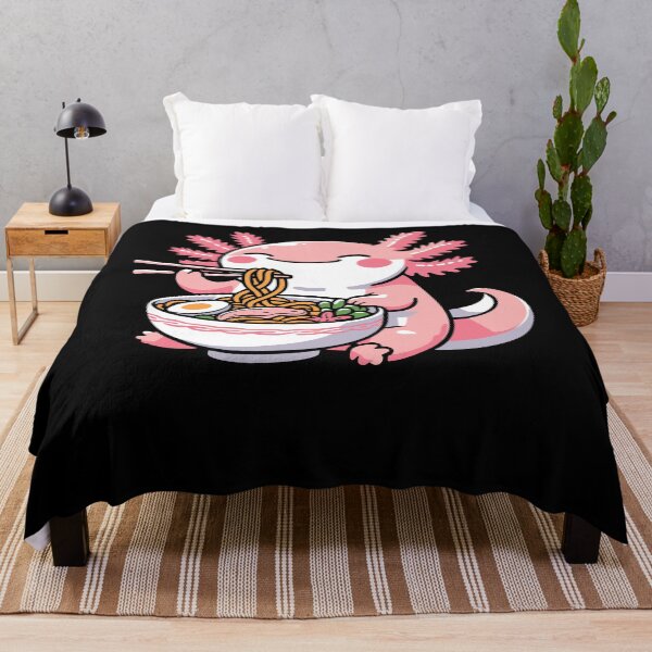 Item preview, Cute Ramen-Loving Axolotl - Kawaii Noodle Bowl designed and sold by PrintCrafting.