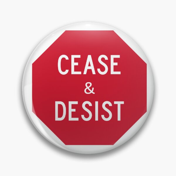 Item preview, Cease & Desist designed and sold by ImpromptuRockDrop.