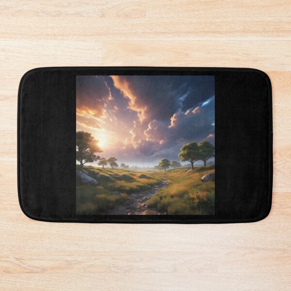Item preview, Sunset Over Serene Meadows designed and sold by AICreativeArts.