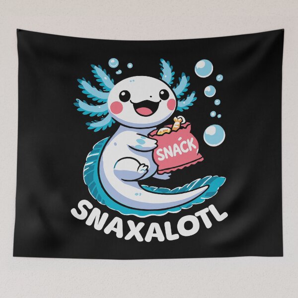 Item preview, Snaxalotl - Cute Snack-Loving Axolotl designed and sold by PrintCrafting.