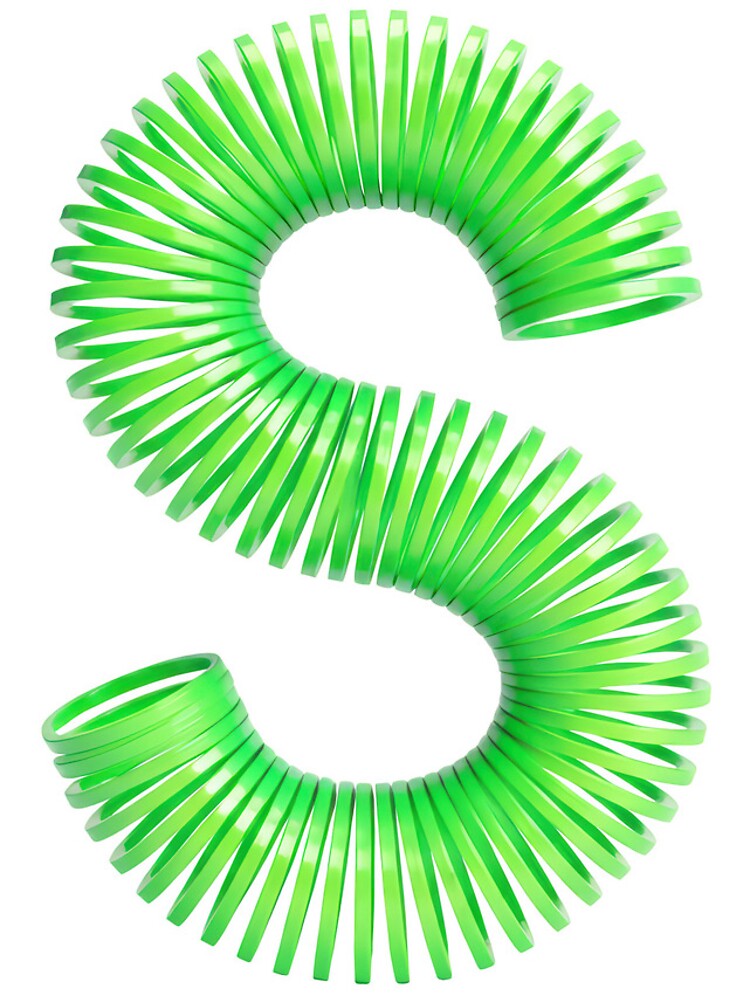 Aperçu 5 sur 5. Coque iPhone avec l'œuvre SPRINGY LETTER S créée et vendue par Art-type.
