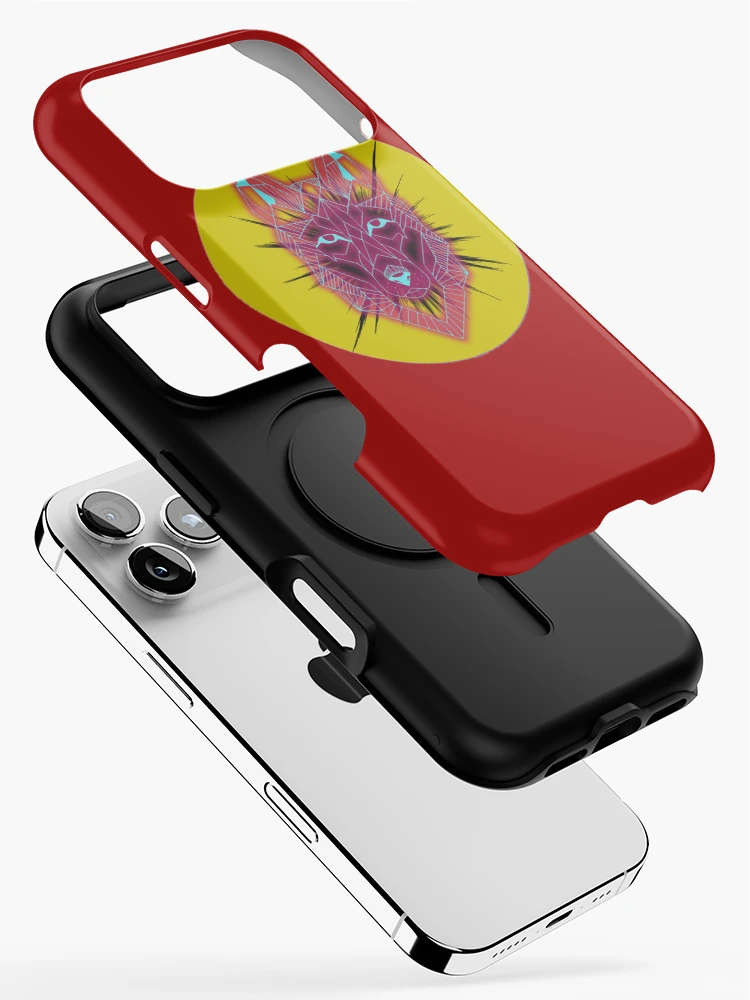 Thumbnail 2 of 4, iPhone Case, Wolf Geometry designed and sold by DesignNebula.
