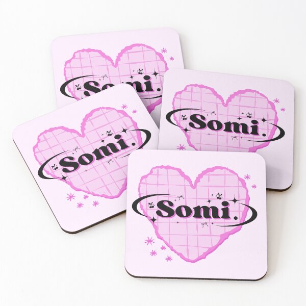Item preview, Somi K-Pop Heart Scrapbook Design in Bright Pink designed and sold by AJUNICE STUDIO.