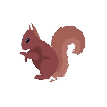 Artwork thumbnail, Squirrel by ReyBeeArt