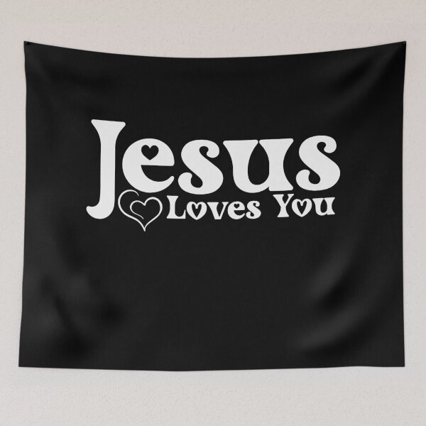 Item preview, Jesus Loves You - Graphic Message of Hope and Love  designed and sold by ArystDesign.