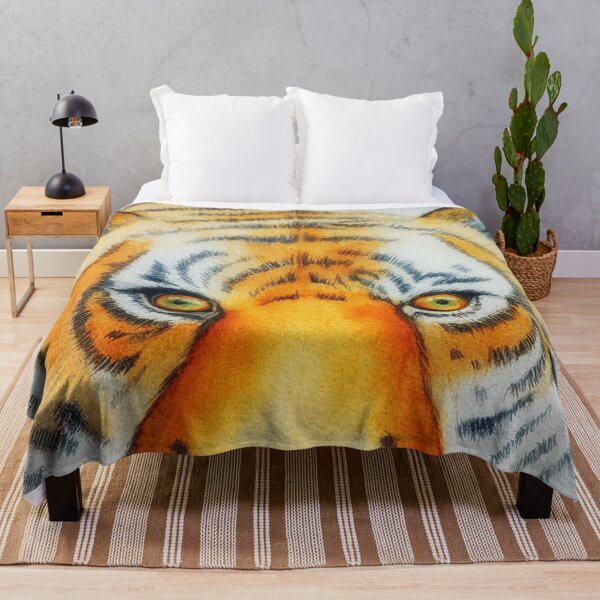 Item preview, Watercolor tiger painting purple rain designed and sold by Yarlseri.