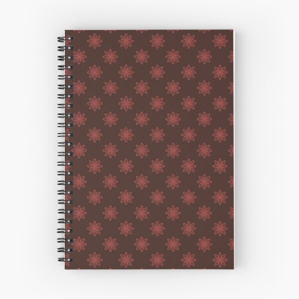 Item preview, Pattern of red snowflakes "Inspiration" on a dark red background designed and sold by Cherevan.