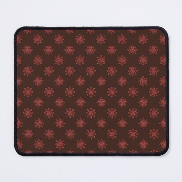 Item preview, Pattern of red snowflakes "Inspiration" on a dark red background designed and sold by Cherevan.