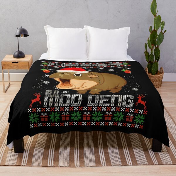Item preview, All I Want for Christmas is a Moo Deng Santa Ugly Christmas designed and sold by OneSharkx.