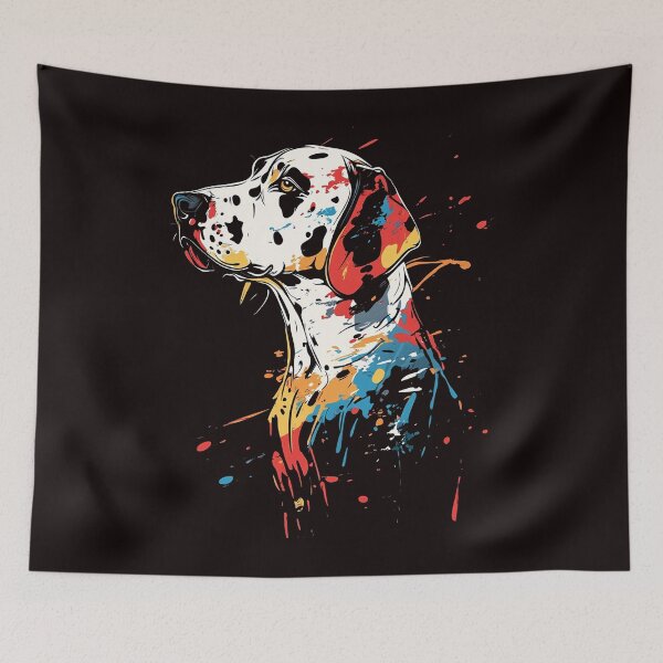 Item preview, Colorful Dalmatian Splash Art - Abstract Dog Lover designed and sold by Madine Design.