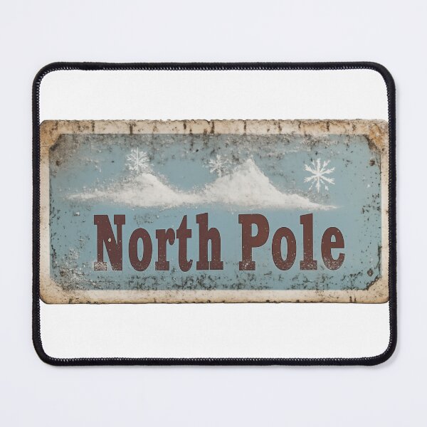 Item preview, Vintage North Pole train ticket Christmas and holiday design designed and sold by filigreedigital.
