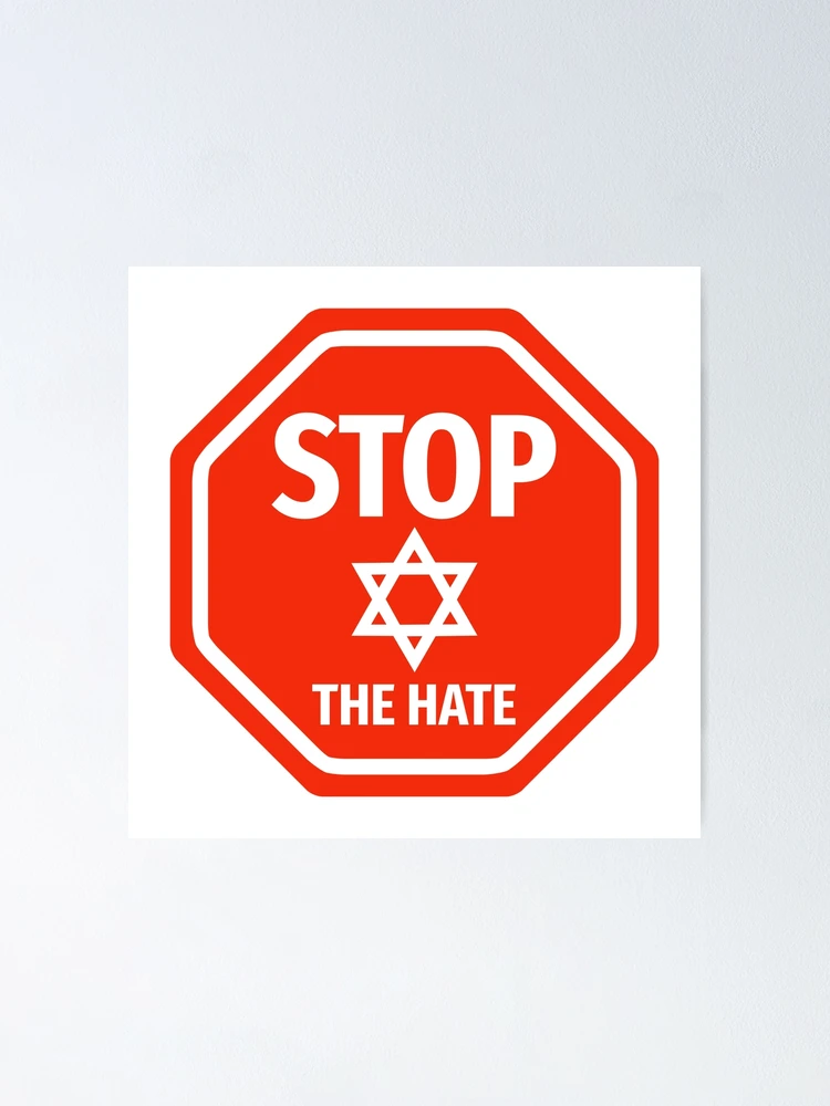 Thumbnail 1 of 3, Poster, Stop the hate designed and sold by Rachel the Artist .
