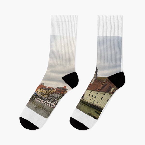Item preview, Panorama of the riverfront in Regensburg,Germany designed and sold by goceris.