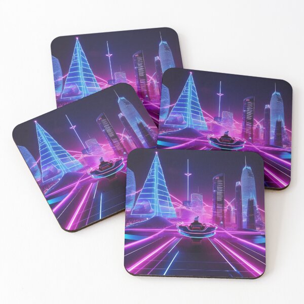 Item preview, Futuristic Neon Santa! designed and sold by Cookbeat.