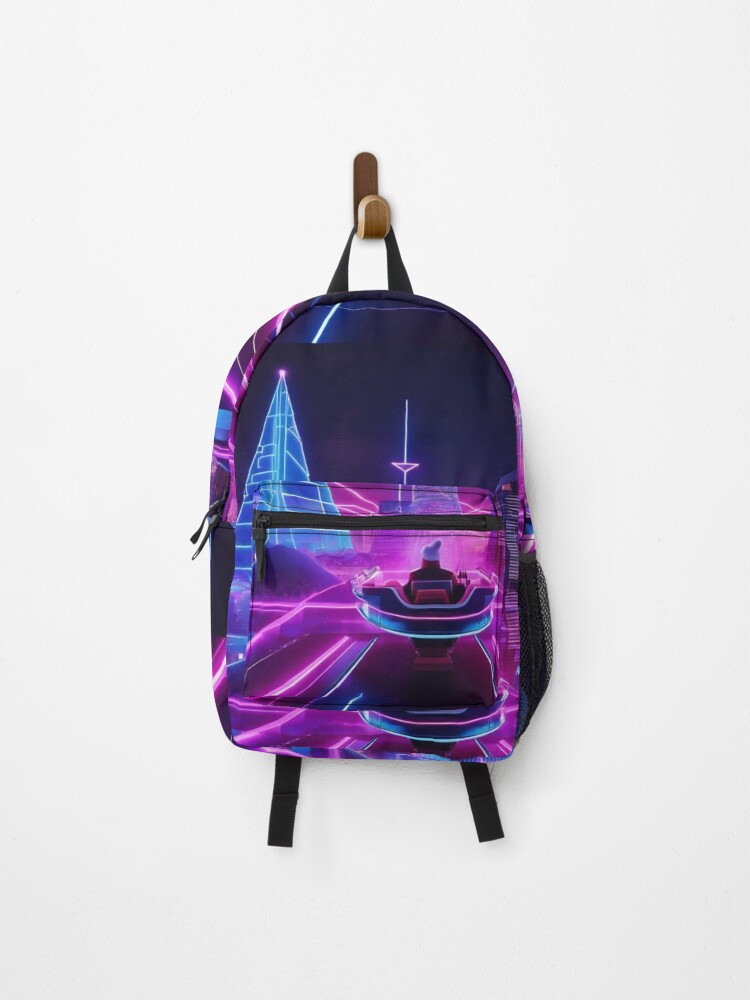 Thumbnail 1 of 3, Backpack, Futuristic Neon Santa! designed and sold by Cookbeat.