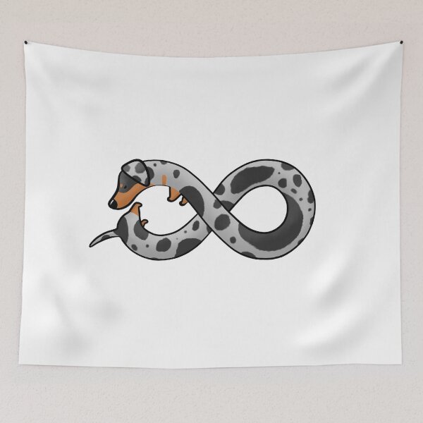 Item preview, Doxieus, the Infinite Dachshund (Grey Dapple) designed and sold by Tessa Draws Stoof.