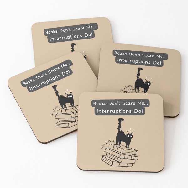 Item preview, Books and Cats - Don't Interrupt My Reading! designed and sold by GoblinBoutique.