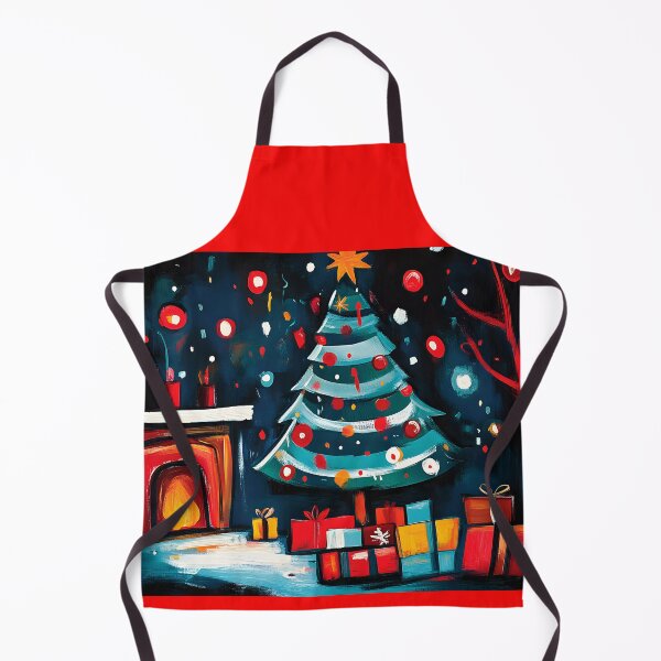 Item preview, Cozy Christmas Charm - Decorated Tree, Wrapped Gifts, and Warm Fireplace Glow Digital AI Art designed and sold by OlfactoART Studio.