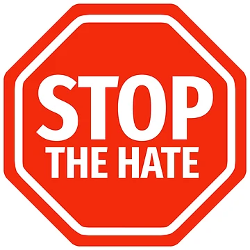 Artwork thumbnail, Stop the hate  by Rachel the Artist 
